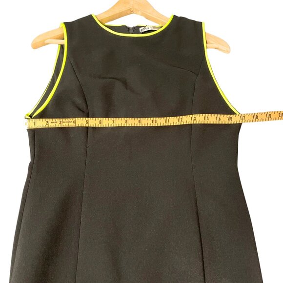 Alice + Olivia Colin Dress NWT Womens Size 10 Black Neon Trim Pin Up Cocktail - Picture 11 of 11